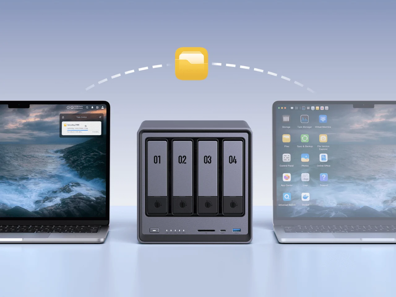 UGREEN NAS sharing files between two laptops