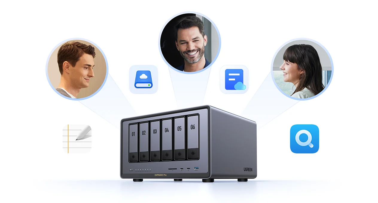A UGREEN NAS used by several people