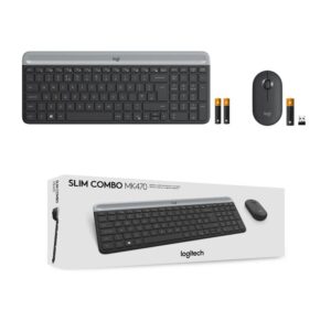 Logitech Wireless Keyboard and Mouse Combo MK470 (GRAPHITE) 2-Year Limited Hardware warranty