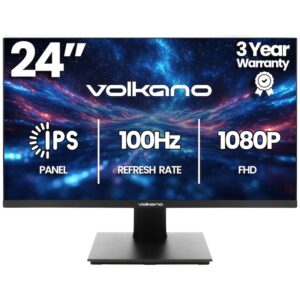 Volkano 24-inch Full HD IPS Monitor with HDMI/VGA, 100 Hz