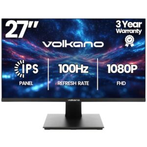 Volkano 27-inch Full HD IPS Monitor with HDMI/VGA, 100 Hz