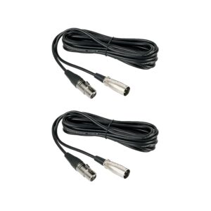 NearStream Balanced XLR Male to Female Microphone Cable 2m - 2 pack