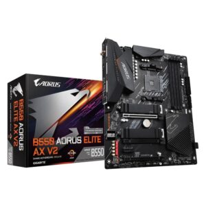 Gigabyte B550 AORUS ELITE AX V2 AMD AM4 Wi-Fi 6 ATX Desktop Motherboard