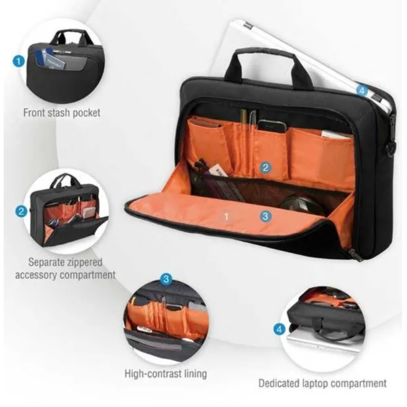EVERKI ADVANCE BRIEFCASE | Fits up to 16 inch laptops | ECO-friendly | Trolley handle pass-through - Image 8