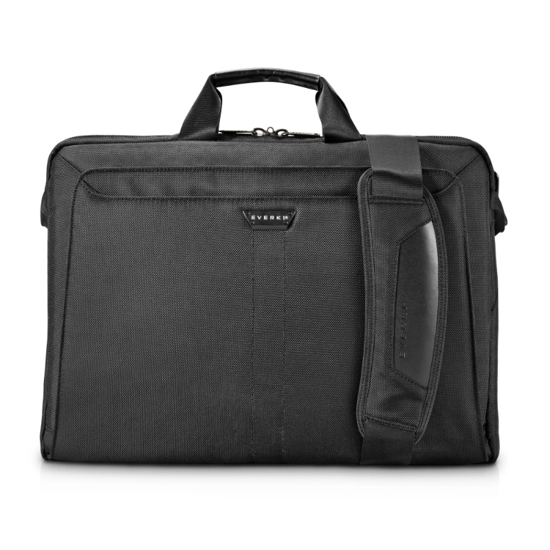EVERKI LUNAR BRIEFCASE | Fits up to 18.4 inch laptops | Leather handles and accents | Trolley handle pass-through