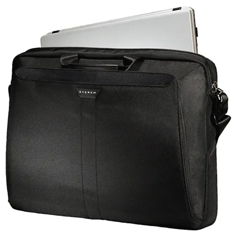 EVERKI LUNAR BRIEFCASE | Fits up to 18.4 inch laptops | Leather handles and accents | Trolley handle pass-through - Image 3