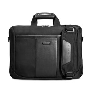EVERKI VERSA BRIEFCASE | Fits up to 17.3 inch laptops | Files and documents compartment | Leather handles and accents