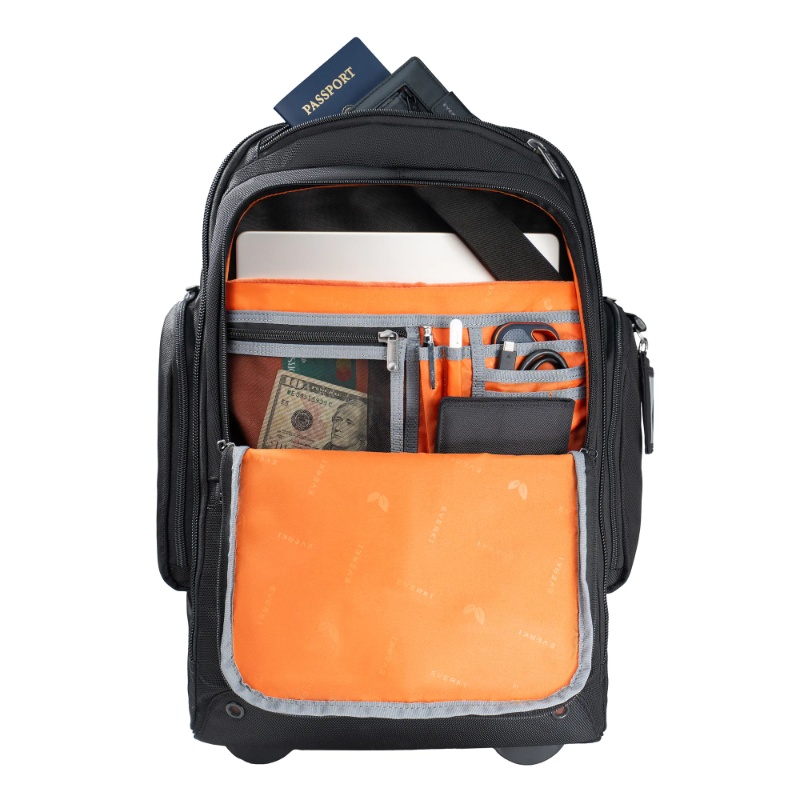 EVERKI TROLLEY BACKPACK | Fits up to 15.6 laptops | Hidden padded shoulder straps | ECO-friendly | Spacious | Wheel cover - Image 4