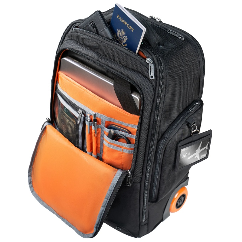 EVERKI TROLLEY BACKPACK | Fits up to 15.6 laptops | Hidden padded shoulder straps | ECO-friendly | Spacious | Wheel cover - Image 5