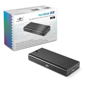 Vantec NexStar SX NST-230C3-BK USB 3.2 Gen 2x2 M.2 NVMe SSD Enclosure