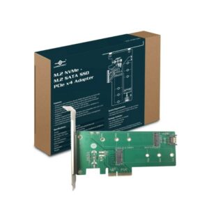 Vantec UGT-M2PC200 PCIe x4 Dual M.2 SSD Adapter