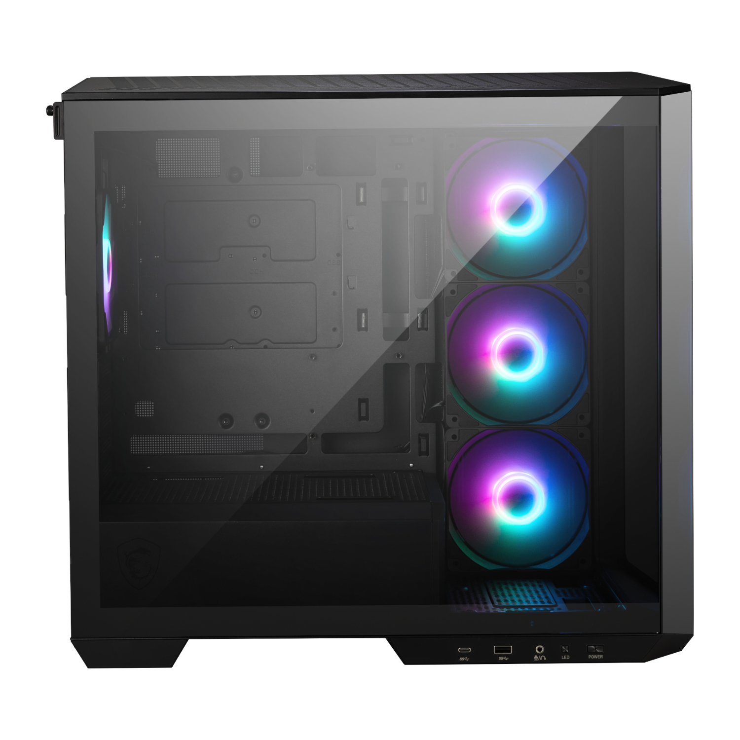 MSI MAG PANO M100R PZ M-ATX ARGB Gaming Chassis - Black - Image 12