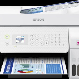 Epson 33ppm Mono 15ppm Colour A4 Print Scan Copy USB Wi-Fi/Wi-FiDirect Ethernet ManualDuplexPrint ADF incl 1 set of ink (2 x Black) (WHITE)