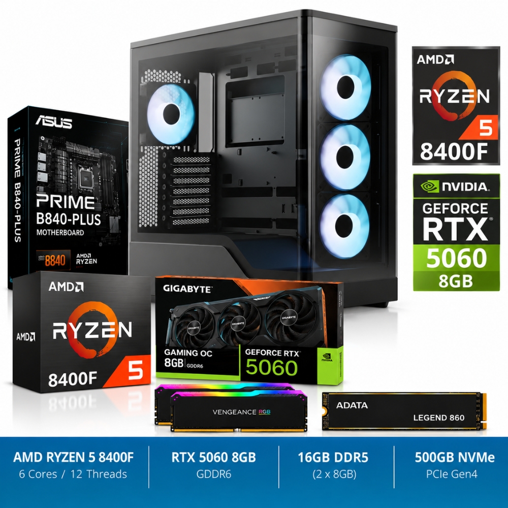 Ryzen 5 8400F RTX 5060 Gaming PC | Chaos Computers