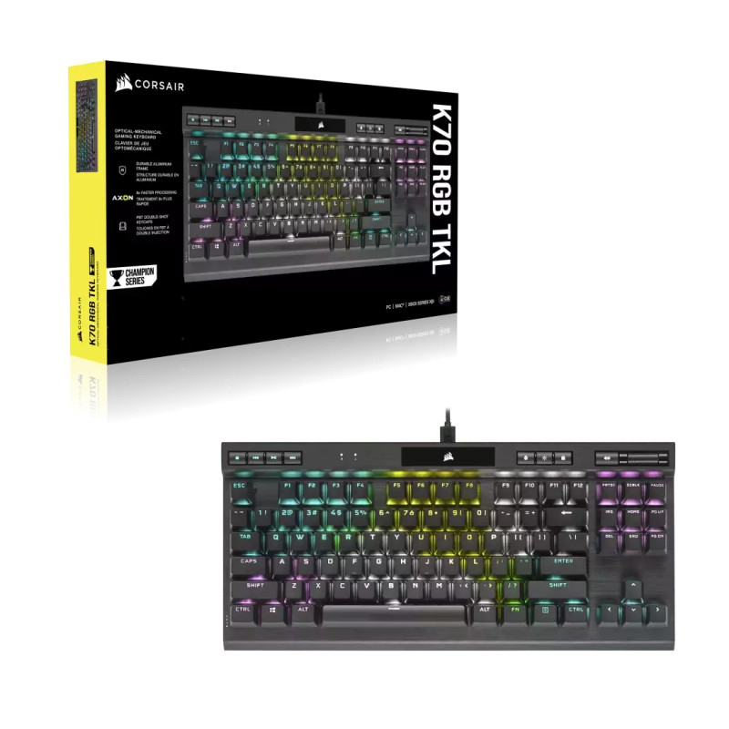 Corsair K70 RGB TKL Wired Optical Mechanical Gaming Keyboard - Image 2