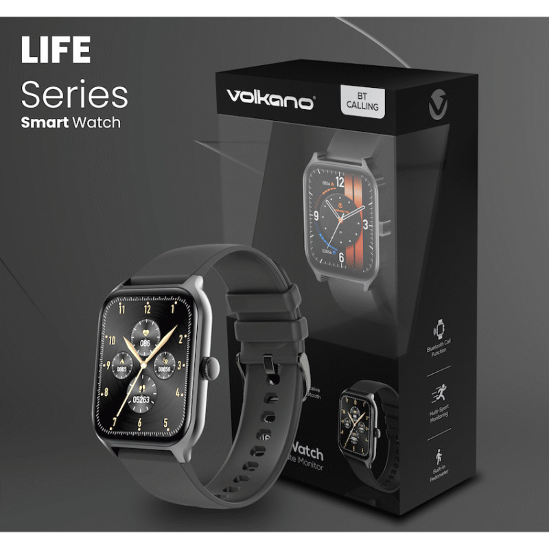 Volkano Life Series Smart Watches - Black - Image 3