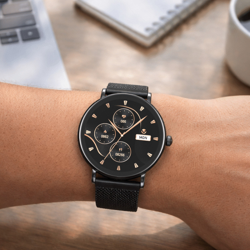 Volkano Valencia Series Ladies Smart Watch - Black - Image 4