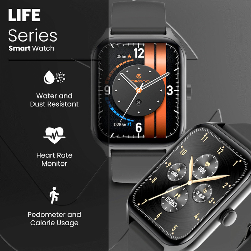 Volkano Life Series Smart Watches - Black - Image 4