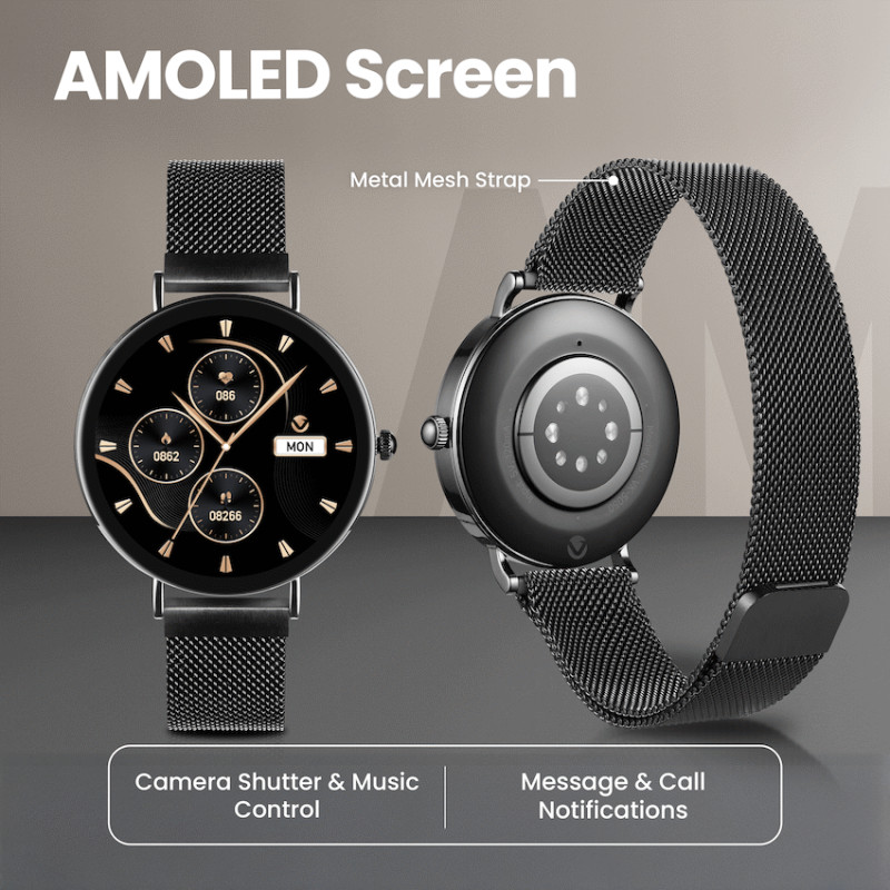 Volkano Valencia Series Ladies Smart Watch - Black - Image 5