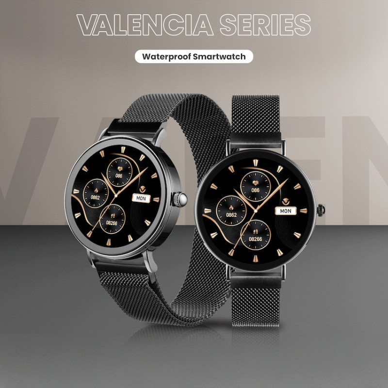Volkano Valencia Series Ladies Smart Watch - Black - Image 6