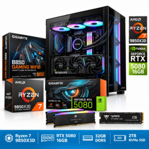Chaos Ryzen 7 9850X3D | RTX 5080 16GB | 32GB DDR5 | 2TB NVMe Gaming PC